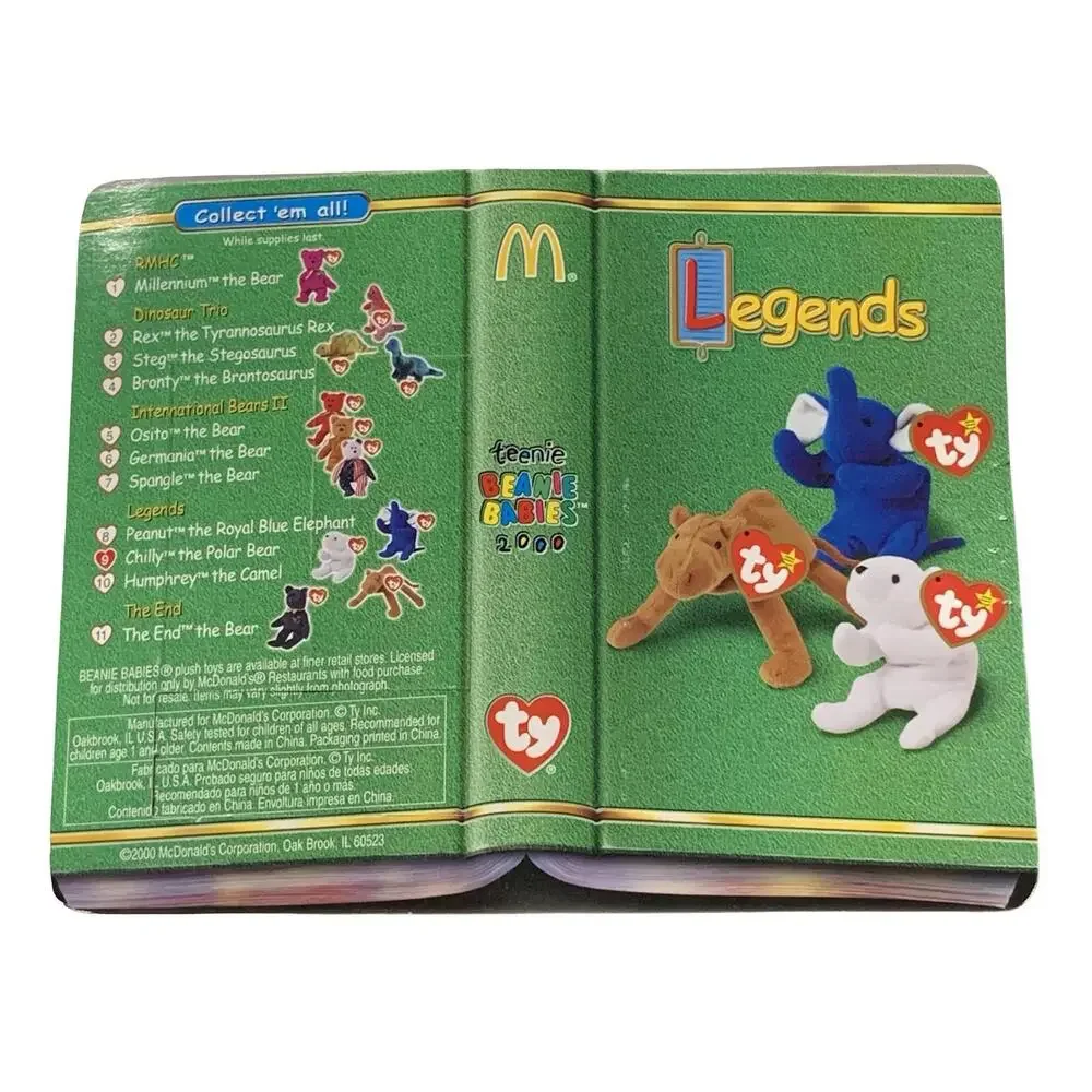 McDonald’s TY Teenie Beanie‎ Babies Legends 2000 Chilly Polar Bear Plush NEW
